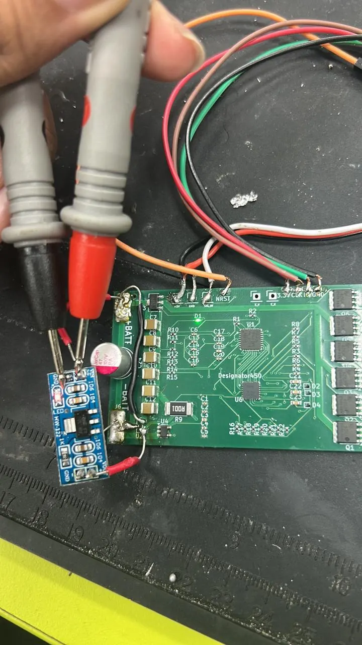 Probing an ESC prototype with an external LDO