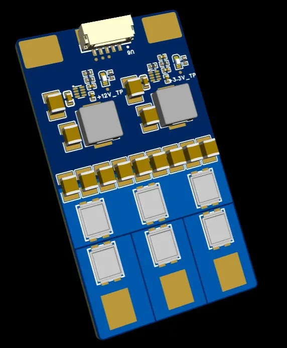 Render of the next ESC revision, top side